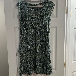 MICHAEL Michael Kors Green Floral Midi Dress
